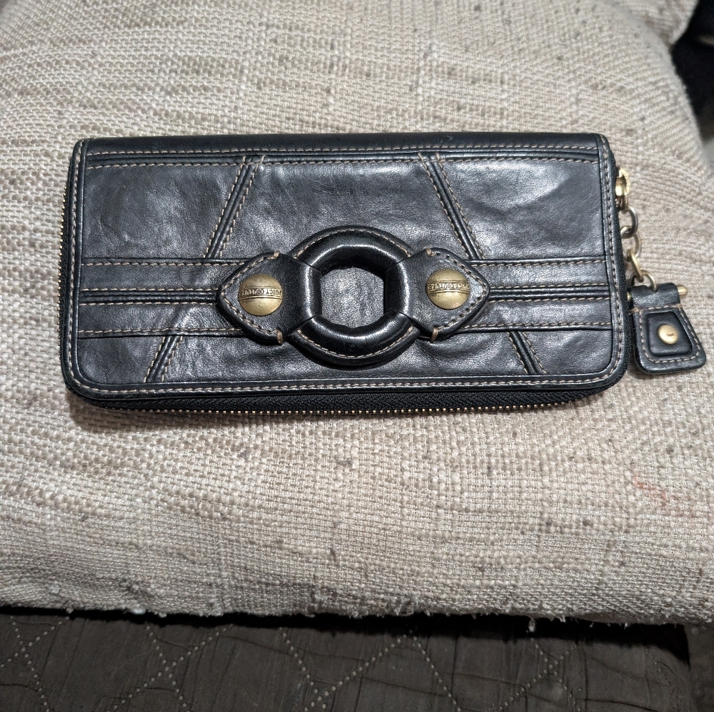 Y2K Vintage Juicy Couture Black Genuine Leather Wallet